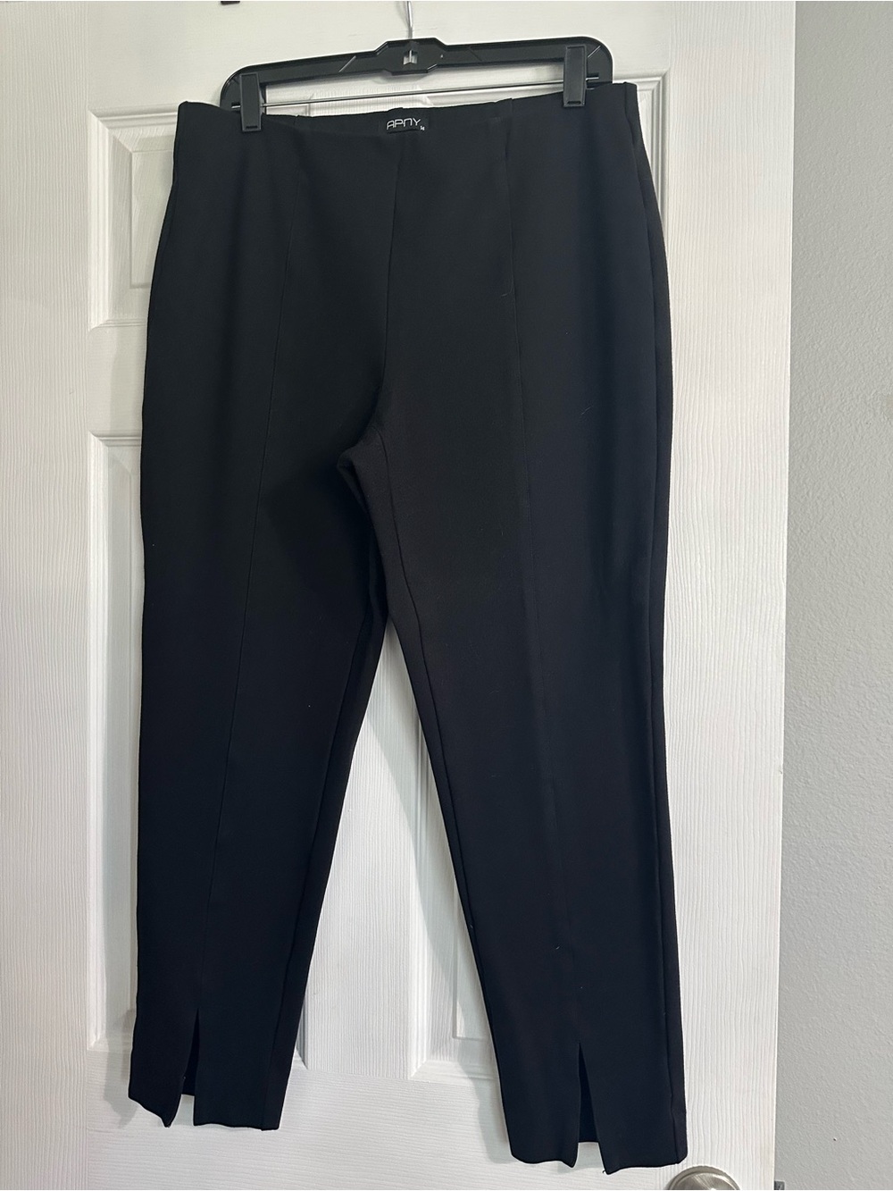 APNY women’s Black Dress Pants with Front Slits